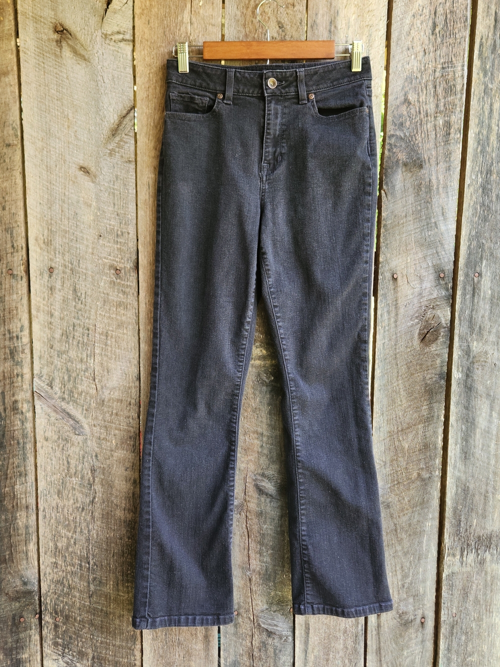 L. L. Bean Black Jeans Classic Fit Women's 8